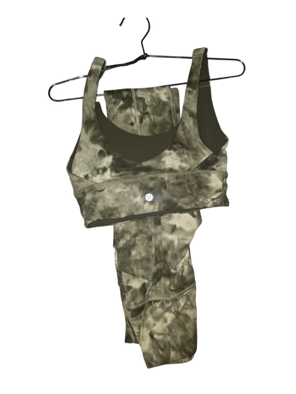 lululemon athletica Olive Tie-Dye Padded Sports Bra